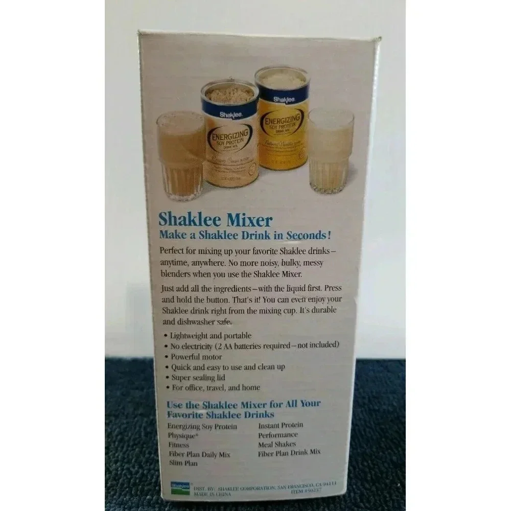 Vintage Shaklee Mixer Blender Handheld 50257 16 oz Mixing Cup New Sealed in Box